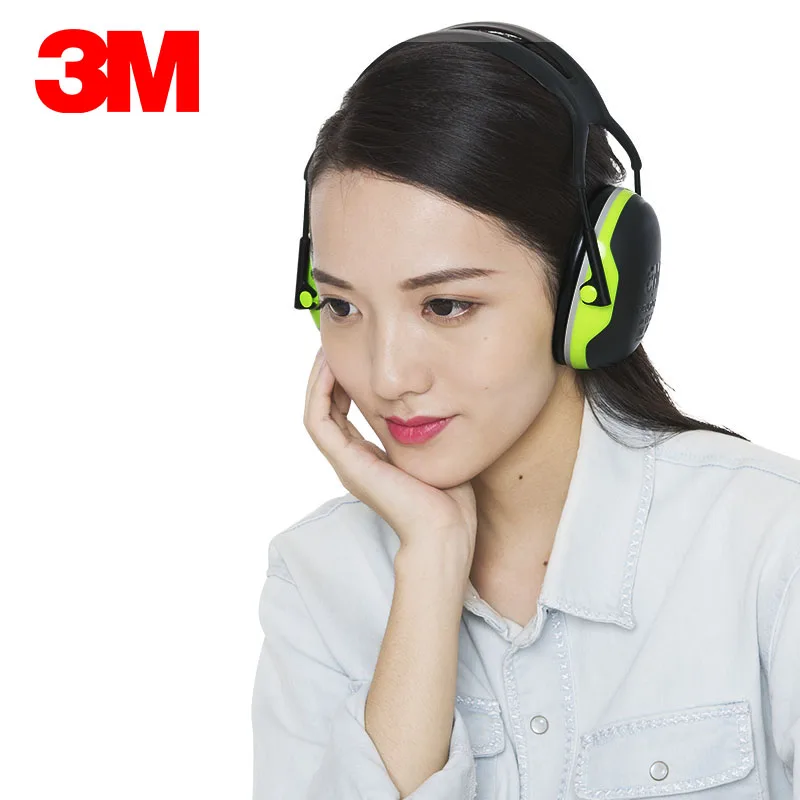 3M PELTOR X4A Overhead Soundproof Earmuffs Noise Reduction Earmuff 33dB NRR Adjustable Headband Comfortable for Working Sleeping