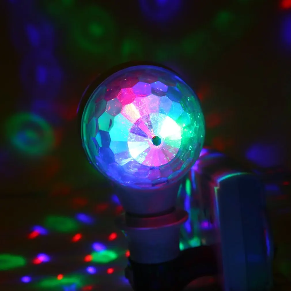 ICOCO LED 6W obrotowa żarówka z podwójną głowicą Magic Stage Disco lampa obrotowa dwugłowy LED kolorowe światło sceniczne sprzedaż