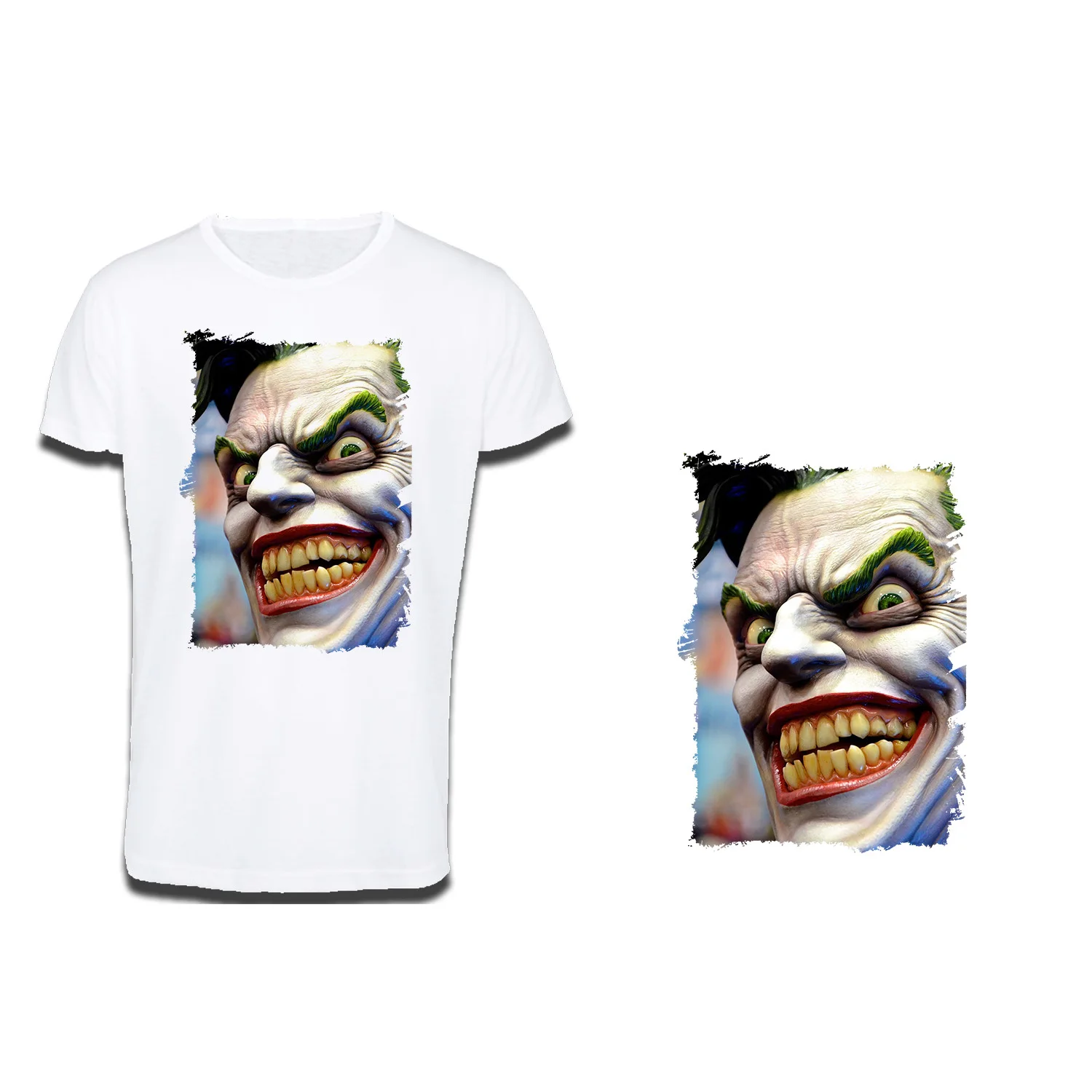 T-SHIRT cotton touch A3 JOKER EVIL CLOWN cotton touch T-shirt