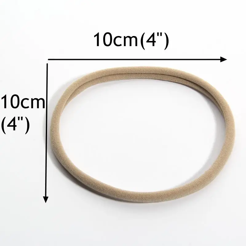 40 Stück/Set 10 cm Durchmesser Nylon-Stirnband Elastisches Haaraccessoire 32 cm Umfang Boutique-Haarband Dehnbarer Kopfwickel – Detail 2