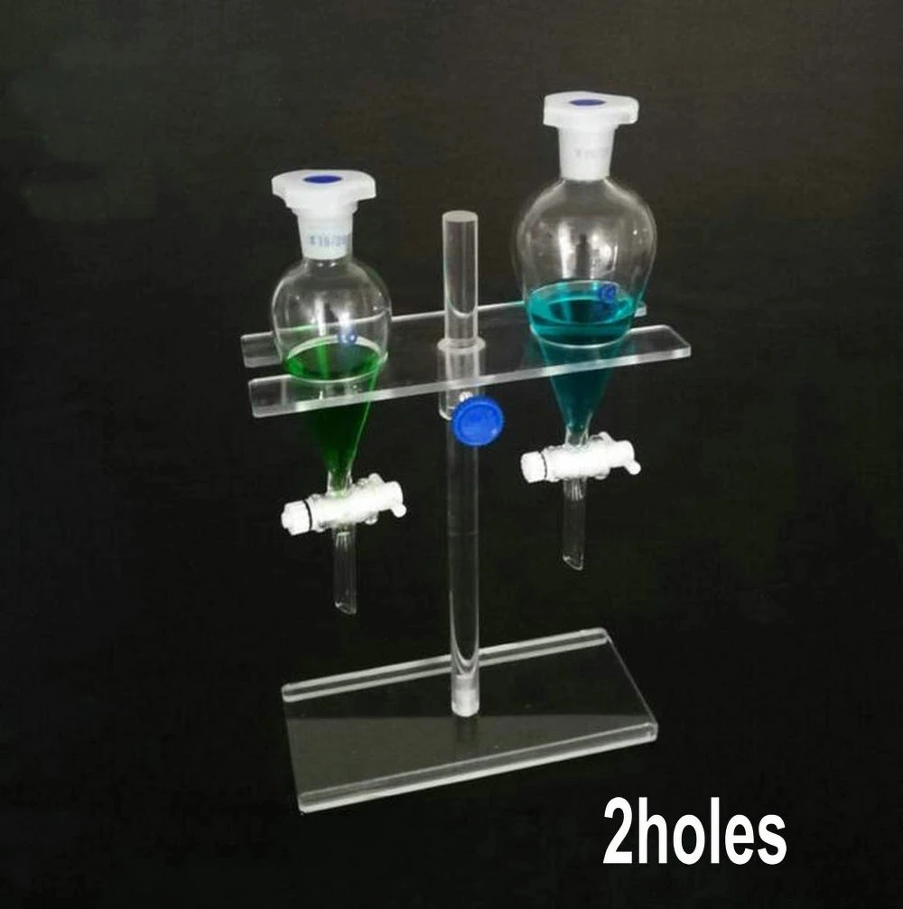 Soporte de embudo de vidrio orgánico, suministros de laboratorio, PMMA, 1 Uds.