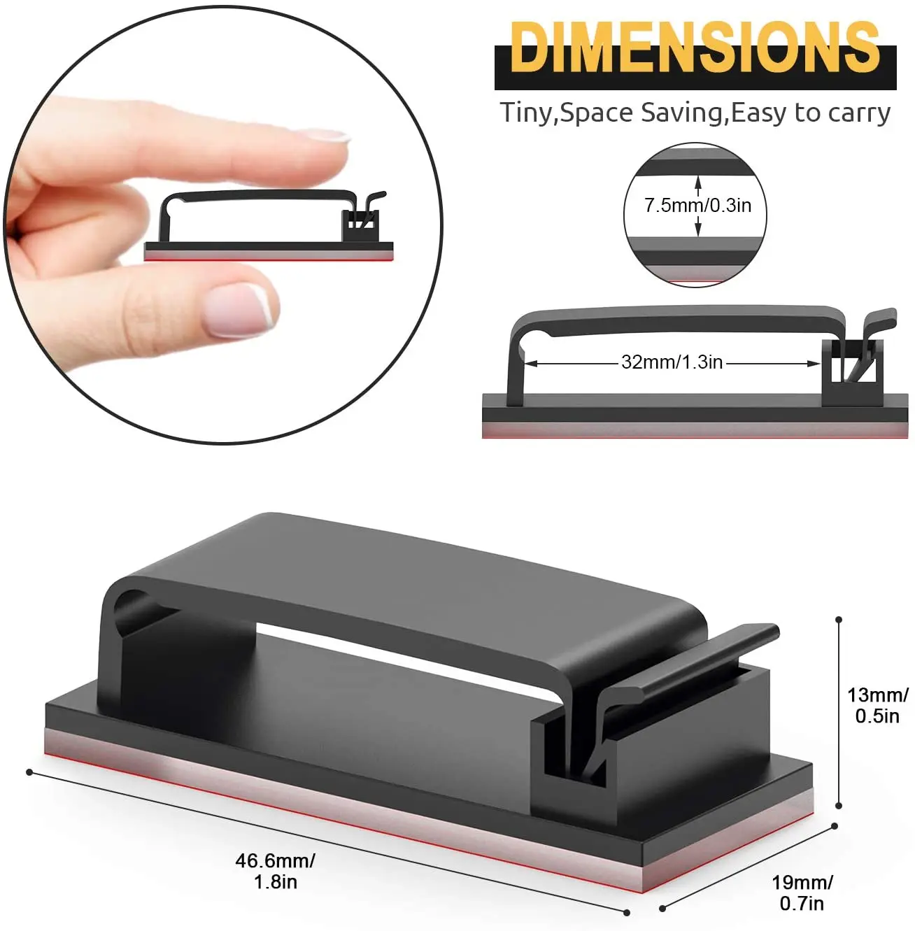 Fascetta autoadesiva fascetta fermacavo clip supporto organizzatore gestione morsetti casa dati auto cavo USB cavo avvolgitore bobina Manager