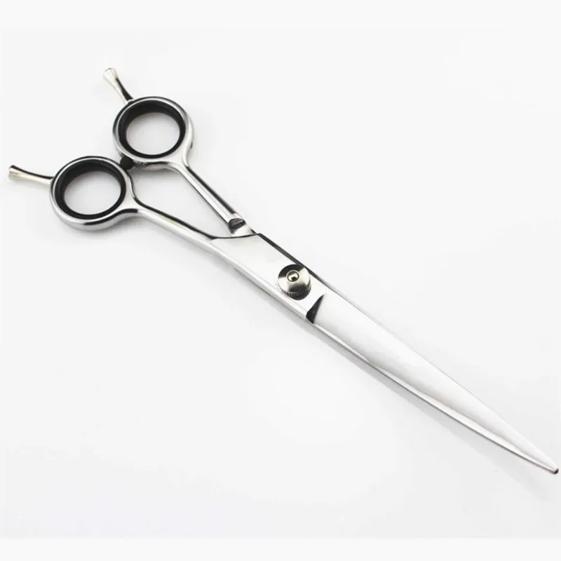 7 '' Japan 440c Two-tailed pet dog grooming Curved hair cutting scissors cut dog barber haircutting shears hairdressing scissors