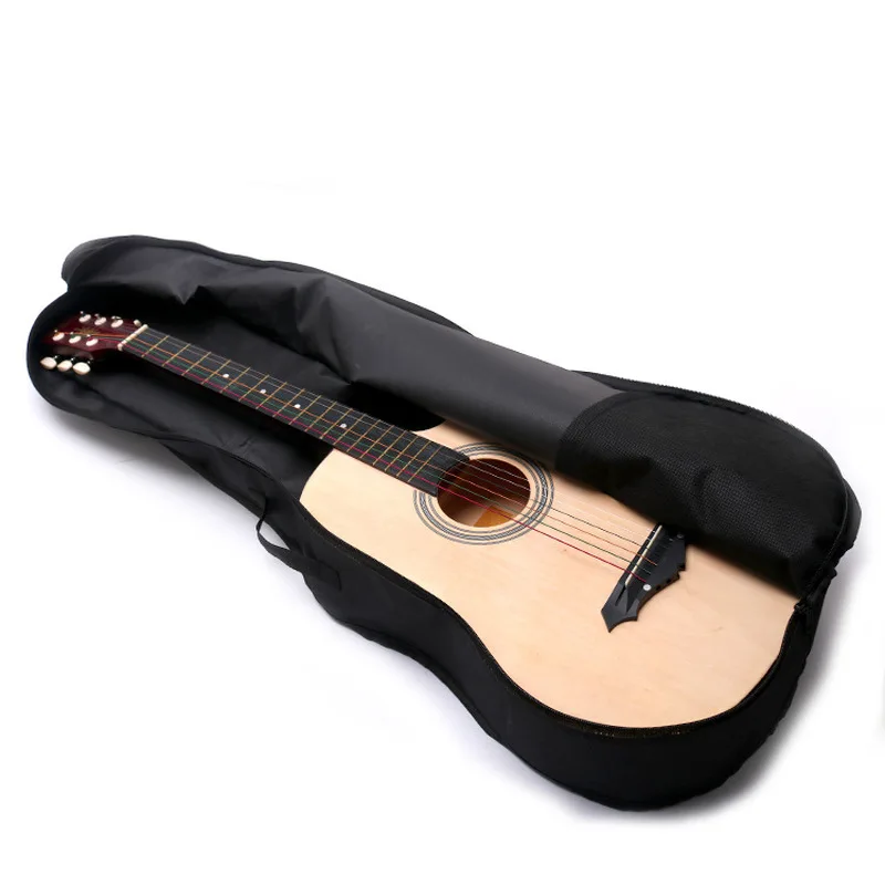 Borsa per chitarra in tessuto Oxford da 38/41 pollici morbida doppia tracolla imbottita per chitarra acustica zaino impermeabile custodia per