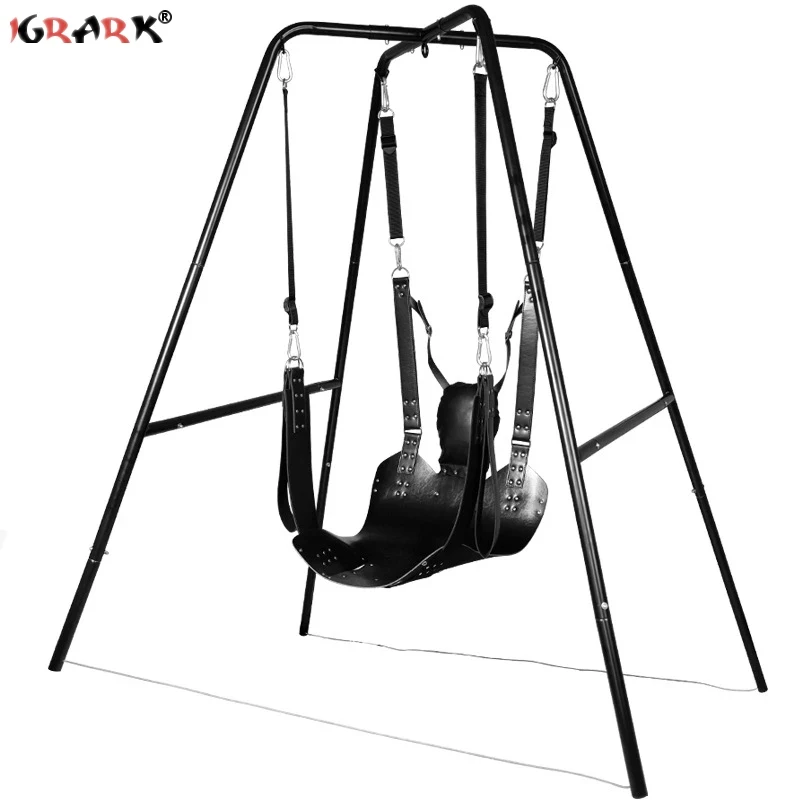 Super Load-Bearing 2 Layer Leather Sex Hammock Swing Chair Sling Bed Pillow BDSM Bondage Sex Toys for Couples Adults 18+ Games