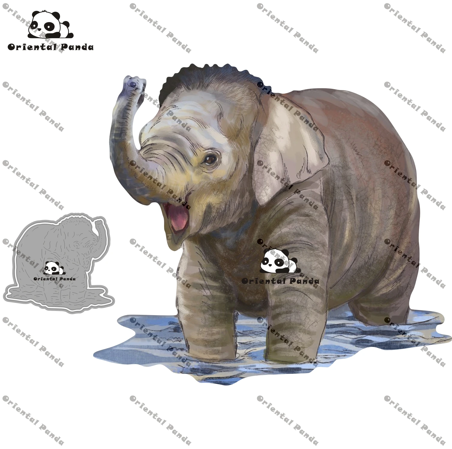 

New Dies 2020 Camper Van Metal Elephants play in the water Dies photo album cutting die Scrapbooking Stencil cutting