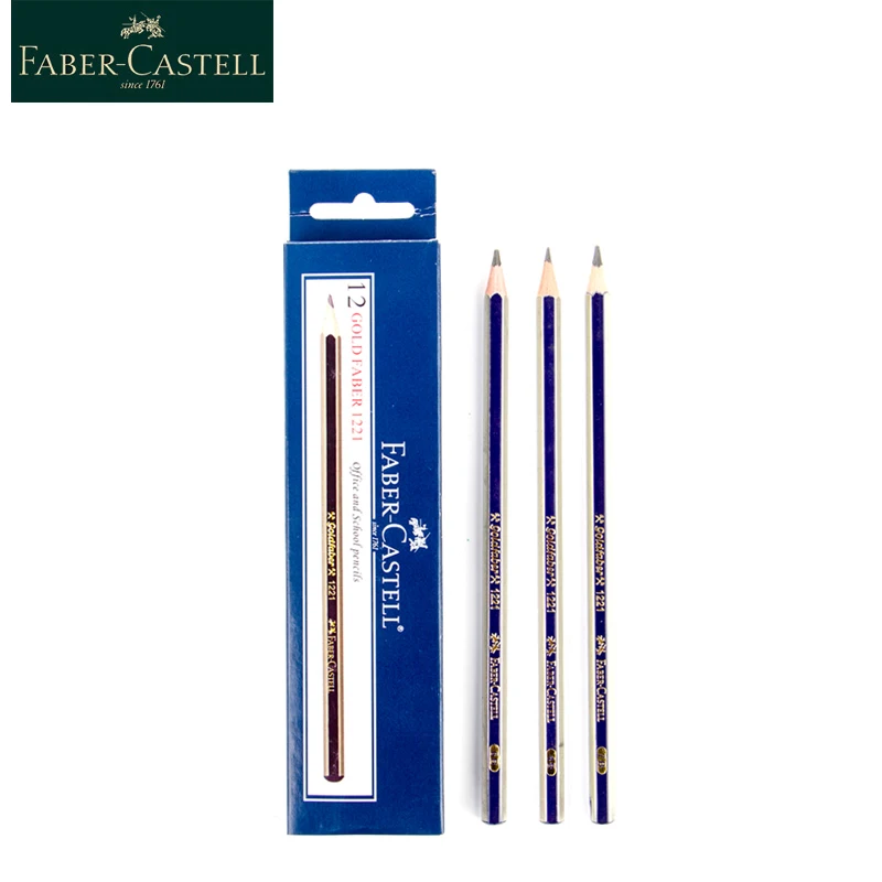 Faber Castell Wood Sketch and Drawing Pencil Set 12pcs High Quality 5H 4H 3H 2H H HB B 2B 3B 4B 5B 6B 7B 8B Art Supply 1221