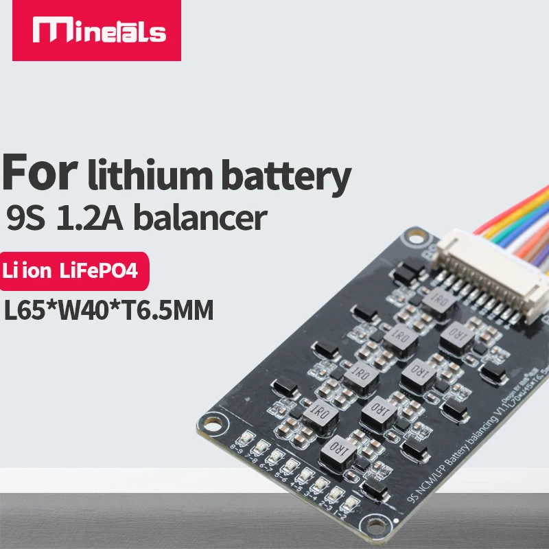 Aktiver Batterie-Equalizer 3s 4s 6s 7s 9s 10s 12s 13s 14s 17s 1,2A 3,7 V 3,6 V 3,2 V 18650 21700 Li-Ion LiFePo4 Active Balancer