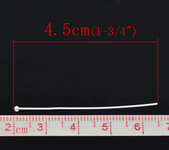 0.7mm stop żelaza dobrze posortowane szpilki z główką kulkową kolor srebrny na wyroby krawieckie DIY narzędzia odzieżowe, 1 opakowanie (300 sztuk)