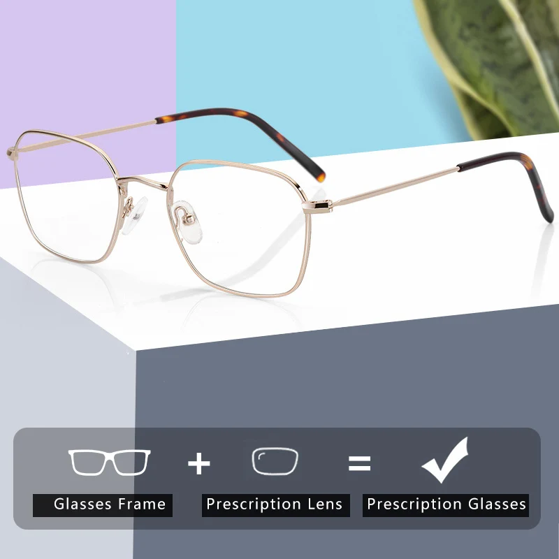 

ZENOTTIC Square Prescription Progressive Eyeglasses Men Anti Blue Light Photochromic Glasses Myopia Hyperopia Optical Eyewear