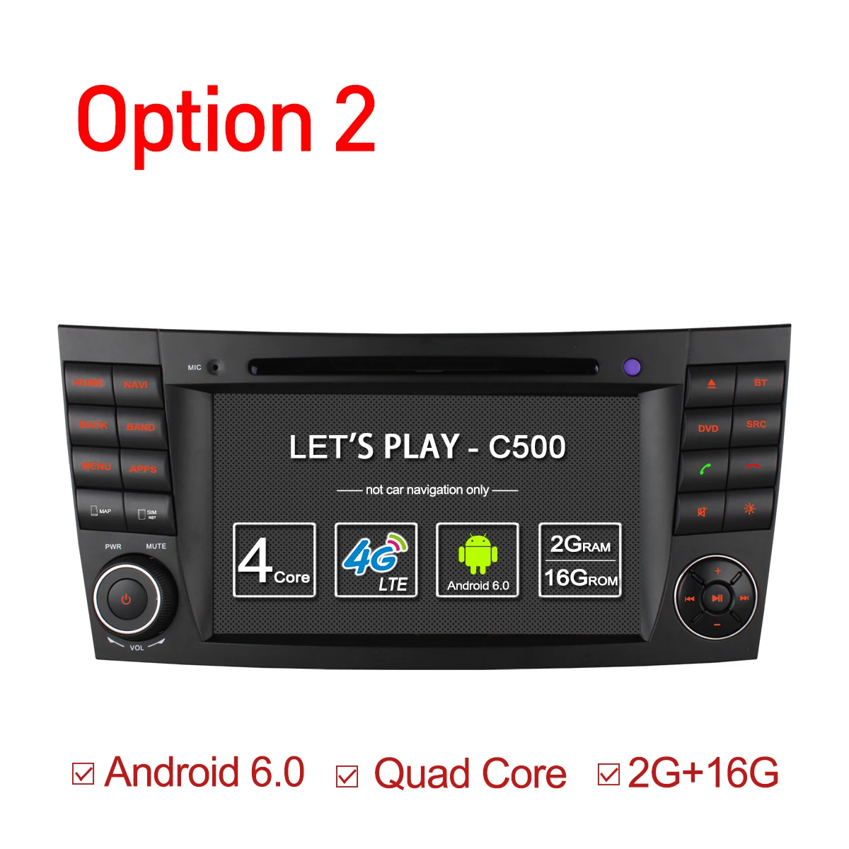 Car Radios for Mercedes E Class W211 W209 W219 WIFI GPS 2GB RAM 32GB ROM 4G SIM LTE DVD Player Android 6.0 Octa 8 Core 1024*600