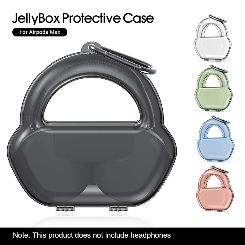 

2021 New 1:1 Jellybox Protective Case for Apple AirPods Max Anti-Compression Scratch-Proof Storage Box for AirPods Max