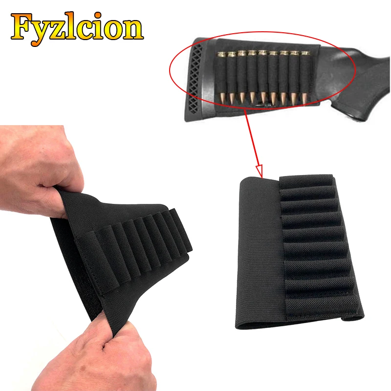 

Tactical Butt Stock 9 Rounds Shells Holder Cartridges Ammo Carrier Bullet Pouch for MP 512-36 Elastic Butt Stock Ammo Pouch