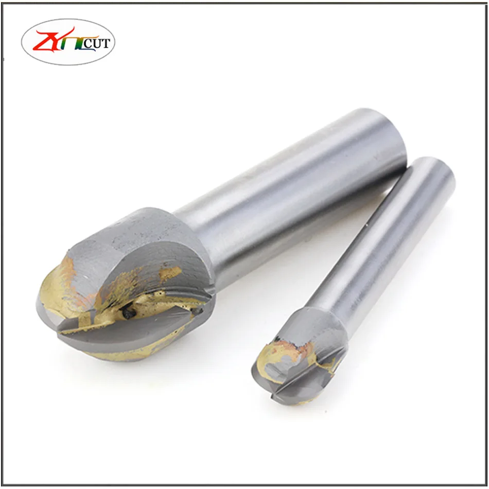 Imagem -06 - Hss Bola Arco Fresa com Carboneto Haste Reta de Alta Velocidade Aço Bola Cabeça Cortador r4 r5 r6 r8 r9 R10 R12 R15 R25 R30