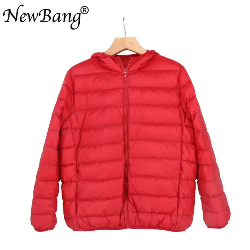 NewBang Brand 6XL 7XL 8XL Large Size Womens Down Jacket Ultra Light Down Jacket Women Winter Windproof Feather Coats