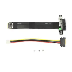 Riser PCIe x4 3.0 PCI-E 4x Per M.2 per NGFF per NVMe Tasto M 2280 Carta Della Colonna Montante Gen3.0 Cavo di Prolunga m2 PCI-Express cavo di Estensione