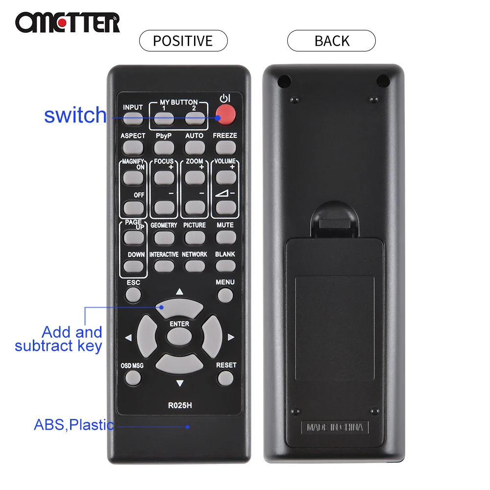 Brand New R025H para Hitachi Projetor Controle Remoto CP-X5555 CP-X5550 CP-WX5505 CP-EW5001WN CP-EX3051WN LP-AW4001 LP-AW3