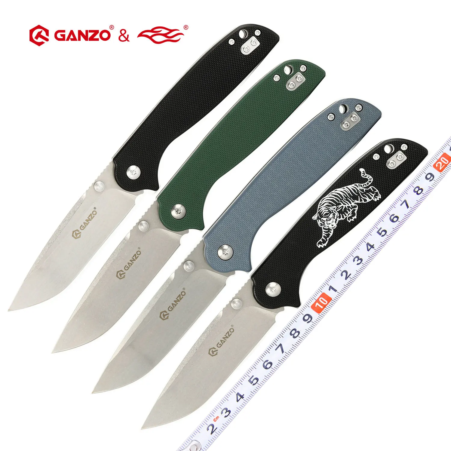 Ganzo G6803 8CR14 blade G10 Handle EDC Folding knife Survival Camping tool Hunting Pocket Knife tactical edc outdoor tool