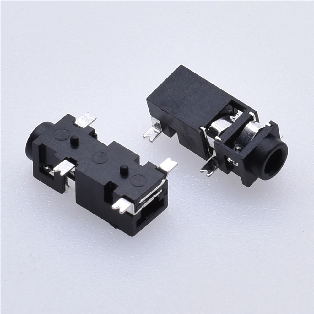 PJ-208 2.5mm earphone socket 2.5 Phone jack connector 4 pin dip Headphone Jack 3 pin Audio socket connector Good quality 0.5A30V