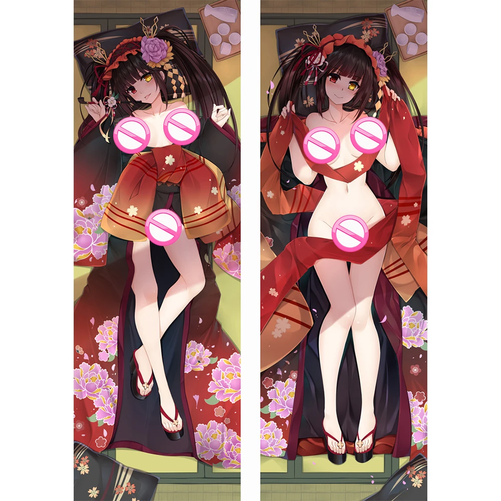 Japenese Anime Tokisaki Kurumi  DATE A LIFE Body Pillow Case Hugging Body Prop