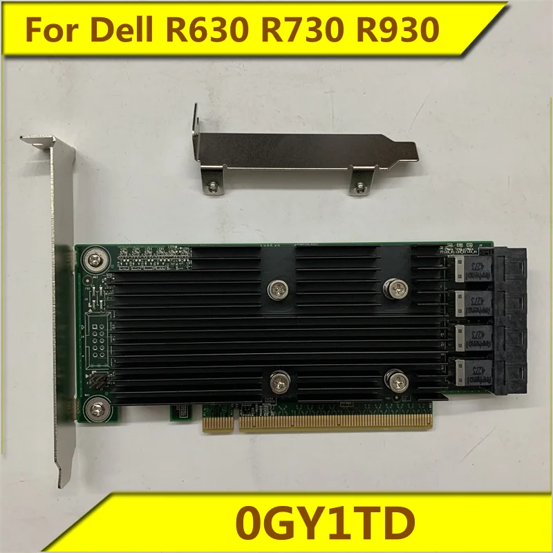 0GY1TD SAS RAID NVME U.2 karta rozszerzeń 12Gb oryginalna dla Dell R630 R730 R930