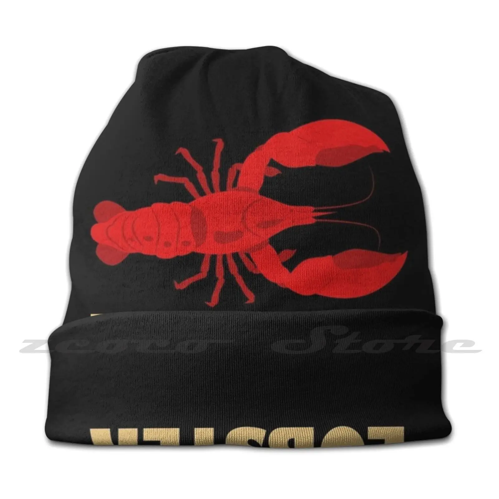 Lobster Crawfish Shrimp Crayfish Seafood Knit Hat Hedging Cap Soft Elasticity Outdoor Sports Leisure Lobster Lobsters Seafood