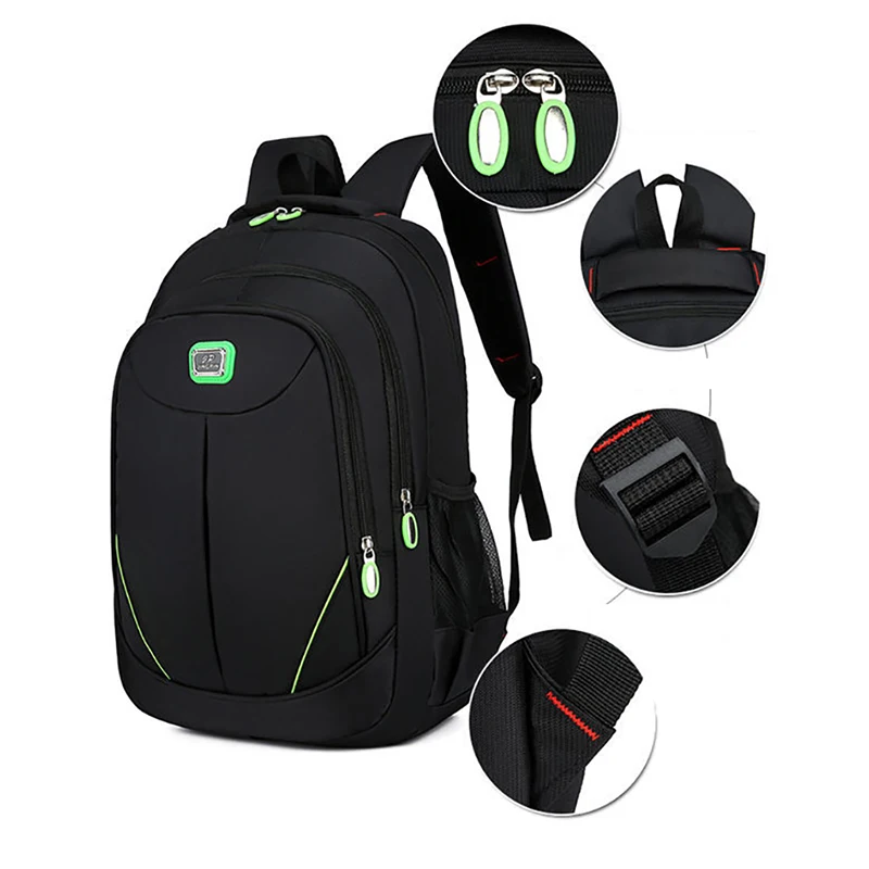 Male Nylon Waterproof Large Capacity Casual Travel Laptop High Quality For Teenager Students School Bag Backpack