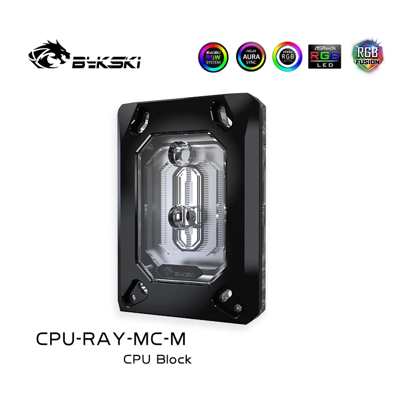 Bykski CPU-RAY-MC-M PC wasser kühlung Kühler cpu kühler Wasser Block für AMD Ryzen 3/Ryzen5/Ryzen7/ThreadPipper/AM3/AM2/FM2/FM1