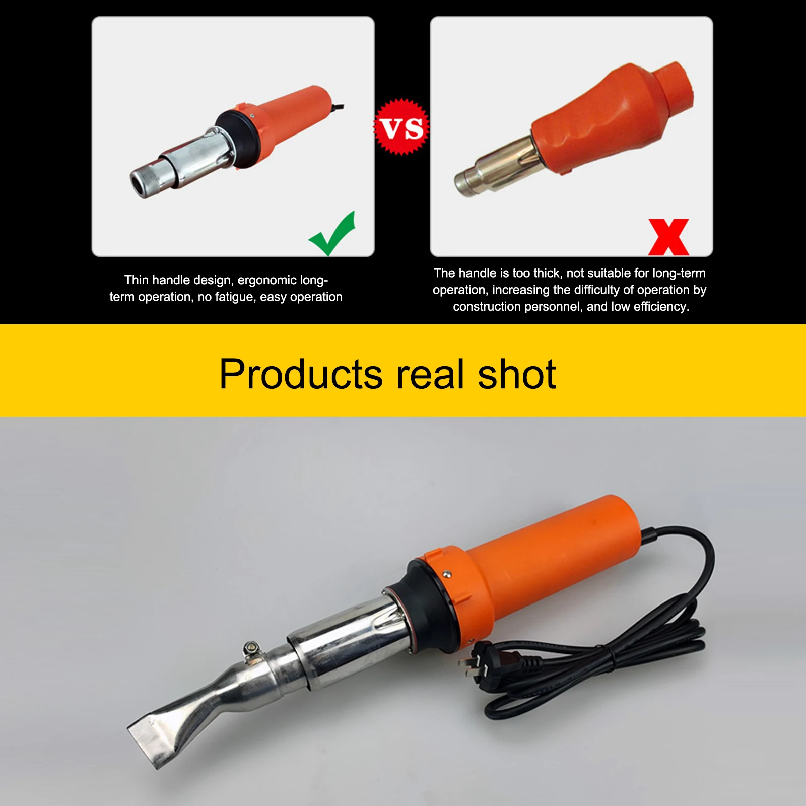 Imagem -05 - Pistola de Tocha de Soldagem a ar Quente Soldadores Integrados Plásticos Núcleo de Aquecimento Alta Potência Haste Bocal 220v 2000w 3000pa