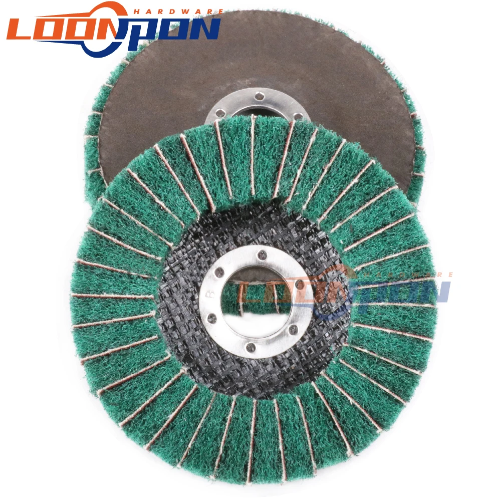 アングルグラインダー用研磨ホイール,115mm,ナイロンファイバー,120グリット,研削工具