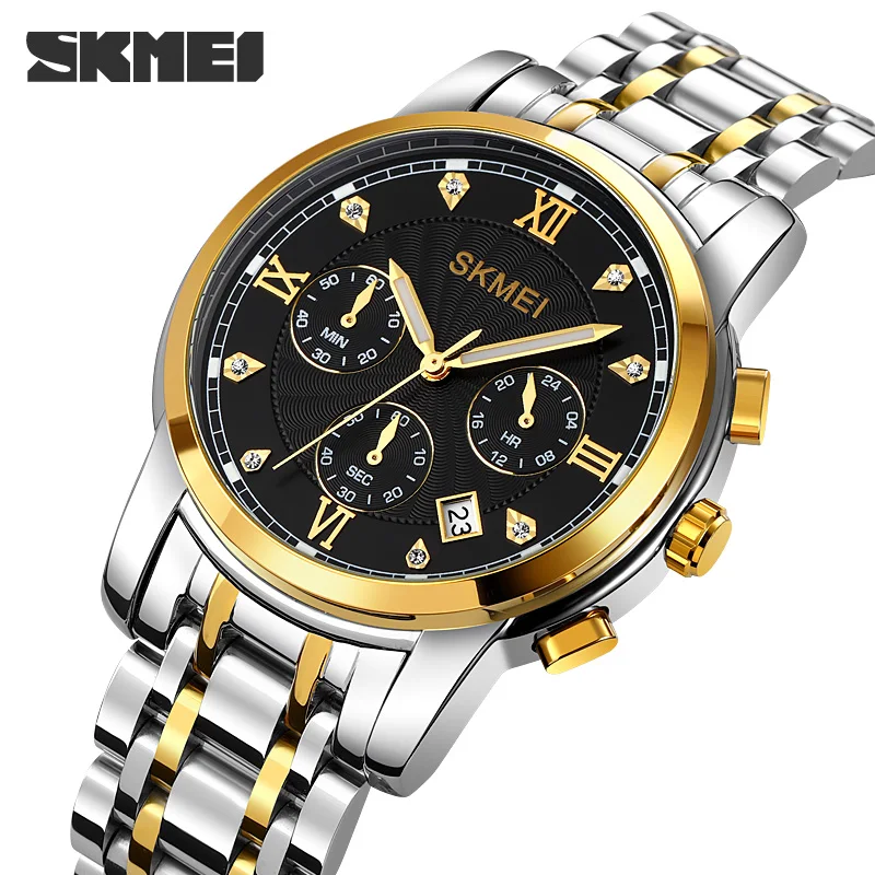 

SKMEI Mens Watches Top Brand Luxury Original Waterproof Quartz Watch for Man Stopwatch Date Display Wristwatch Free Shipping