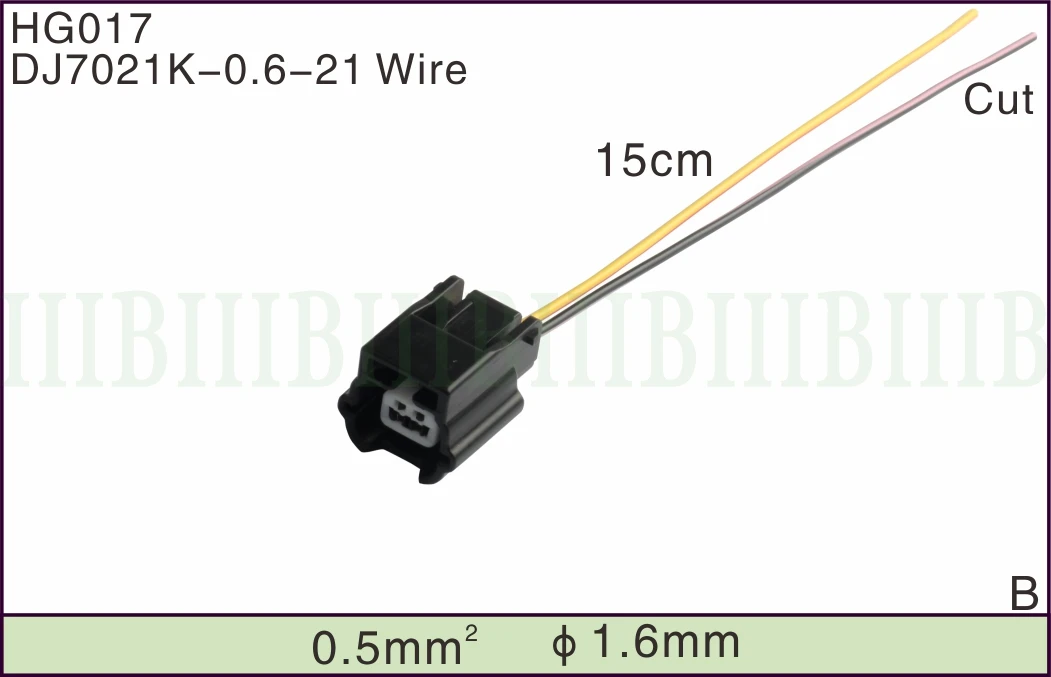 

2 pin auto wiring electric female plug waterproof cable connector 7283-8851-30 DJ7021K-0.6-21 wire harness