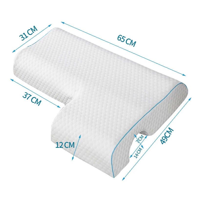 QCZX Memory Foam Bedding Pillow Slow Rebound Pressure Pillow Health Neck Couple Pillow Multifunction Anti-pressure Hand Pillow