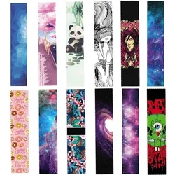 Nieuw Ontwerp 1 Stuks 26*120Cm Verstorend Patroon Beer Schaats Griptape Slijtvast Skateboard Schuurpapier Voor Straat Skateboard Dek