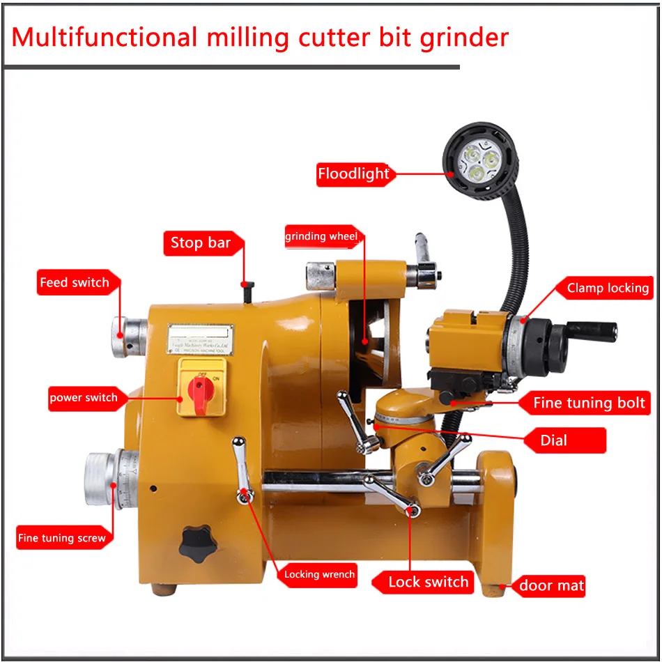 220V 380V High Precision U2 Universal Knife Sharpener Multi function grinder Milling cutter  turning tool drill grinding machine