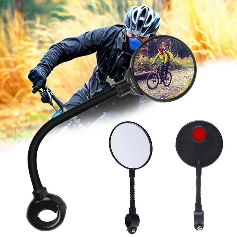 Universal Bicycle Rearview Mirror Adjustable Rotate Anti-glare Cycling Handlebar Rear View Mirrors Scooter Cycling Bike Mirrors