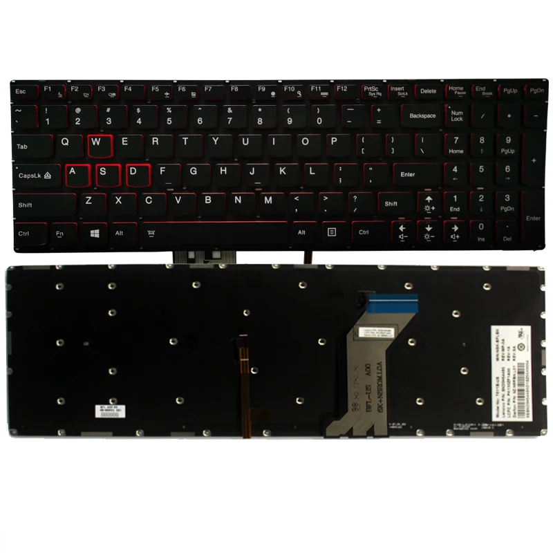 

English New Keyboard FOR Lenovo ideapad Y700 Y700-15ISK Y700-17ISK US laptop keyboard Backlight