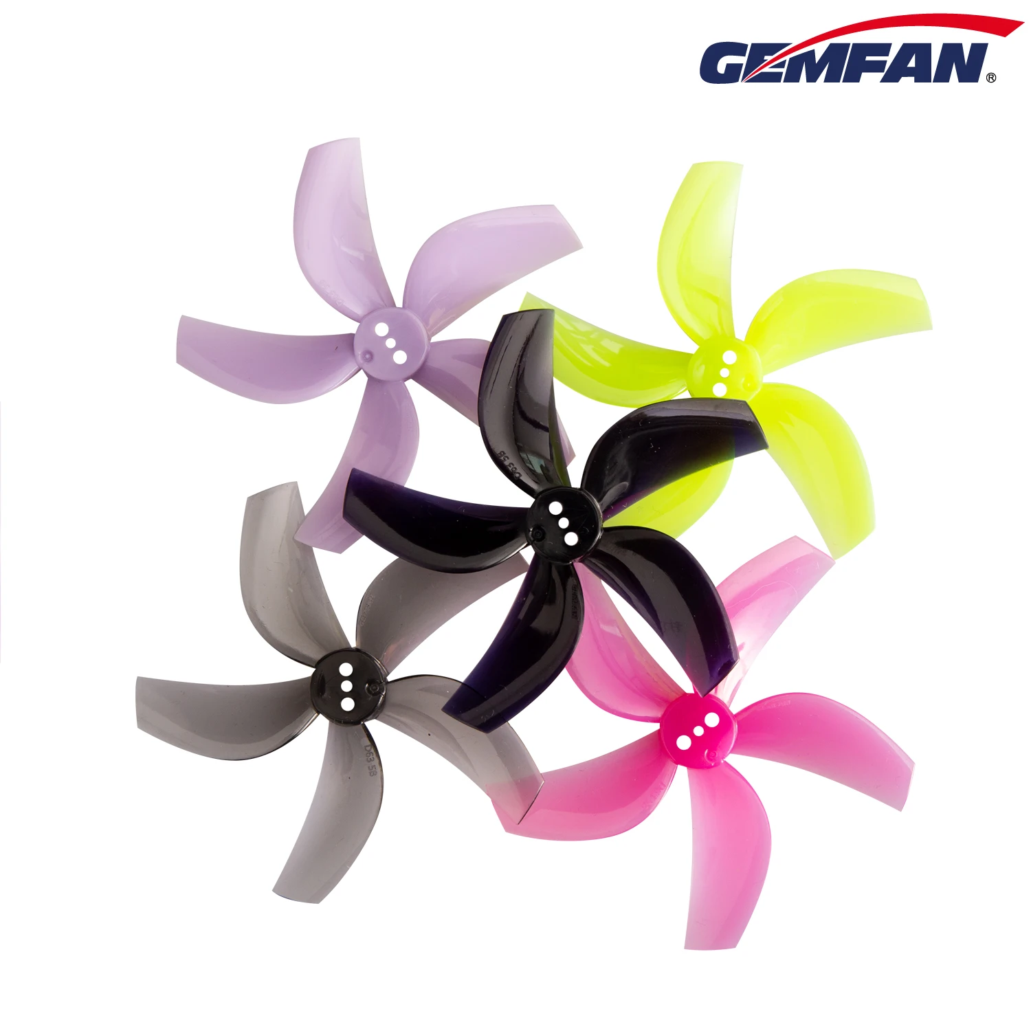 Gemfan D63-5 2.5 Inch 5-Blade Pc Propeller 1.5Mm 95XV3 Propeller Blade Voor Rc Fpv Racing 2.5 Inch cinewhoop Drones 4 Paar/8 Pcs