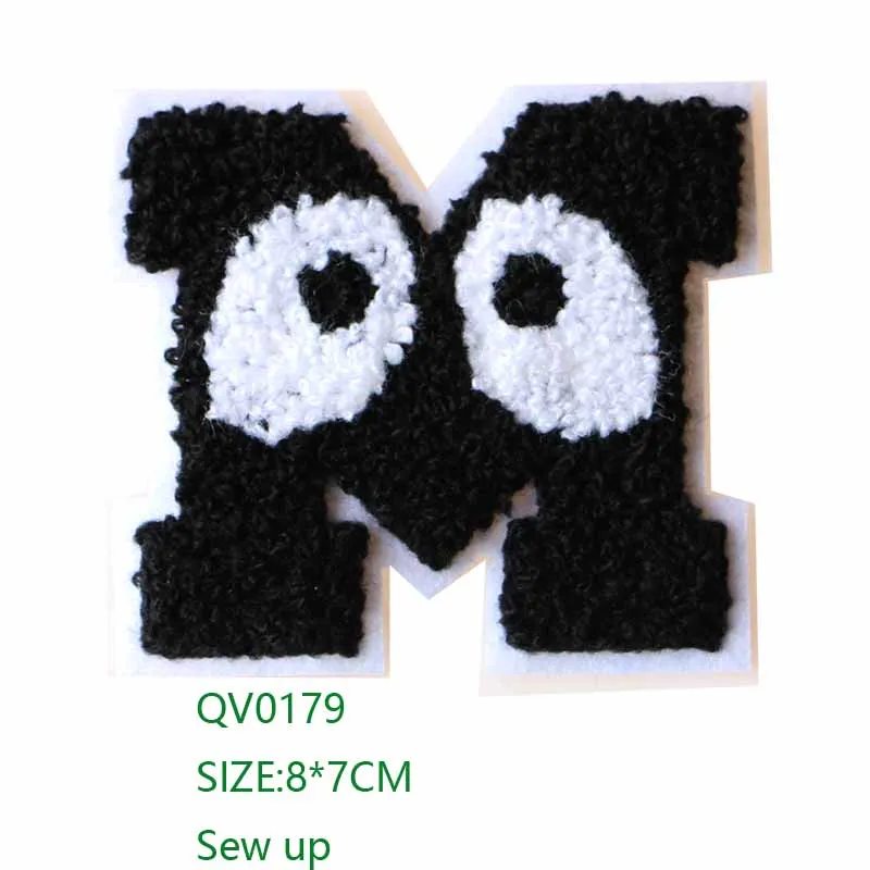 Towel embroidery Cute little icon Embroidered Iron on Patches for Clothing DIY Stripes Clothes Patchwork Stickers Custom Badges