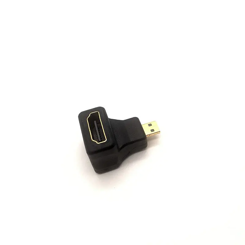 50pcs HDMI Female to Micro HDMI Male 90 Degree Angle Up HDMI Adapter Connector Extender HDMI Converter