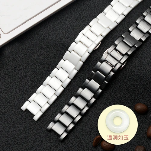 Imagen 2 del producto Correa de reloj de cerámica de alta calidad para relojes GC, accesorios de reloj para hombre y mujer, 20x11mm, 18x10mm, 16x8mm