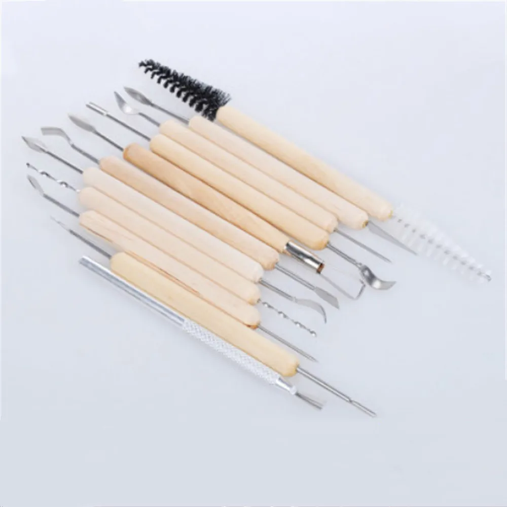 Carving knife soft pottery clay DIY pottery clay sculpture sculpture wooden tool multifunctional color clay clay shaping knife c