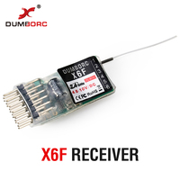 Receiver DUMBORC X6F 2.4G 6CH Radio Control System Receiver for Domborc RC X4 X5 X6 Transmitter