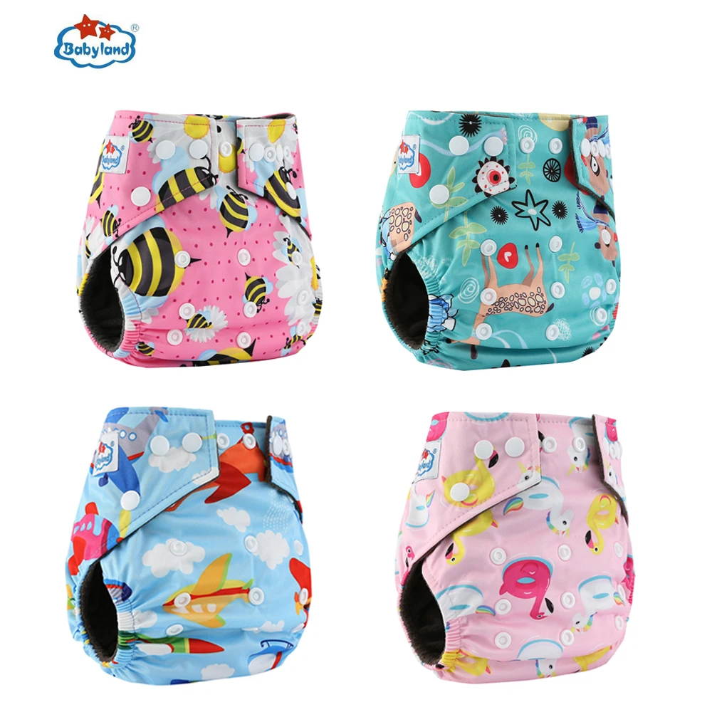 High Quality Bamboo Charcoal Nappy For Baby ECO-Friendly Bamboo Carbon Diapers For Kids 6pcs/Pack My Chioce Prints Pocket Diaper