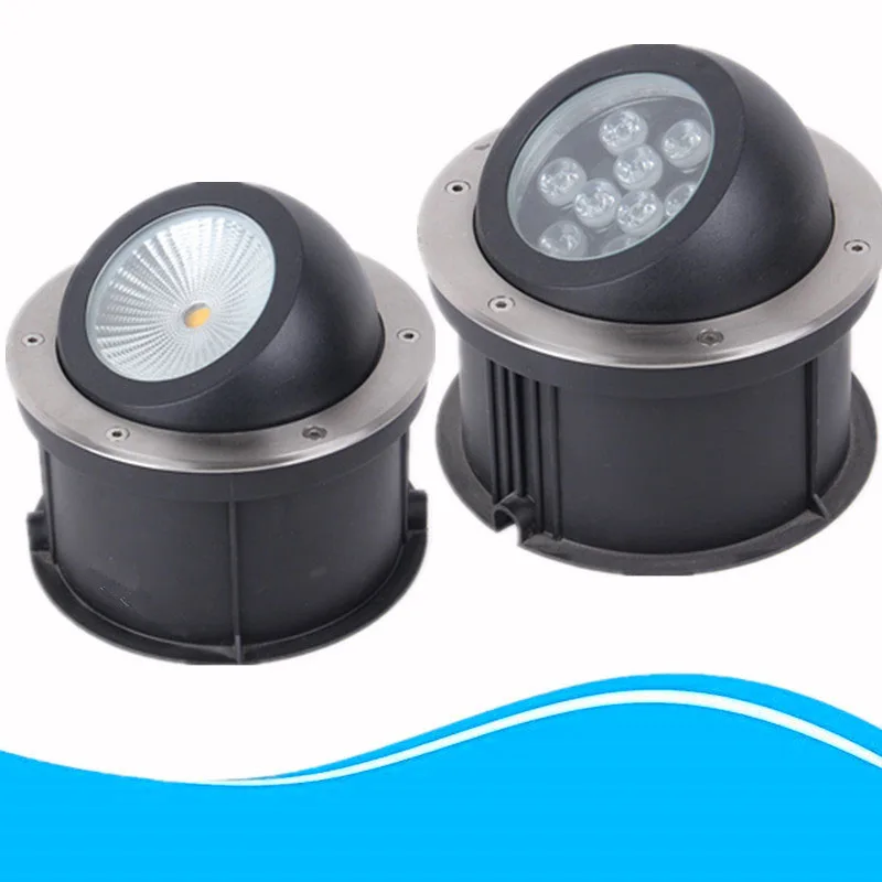 5pcs/lot Adjustable Angle COB Underground 6w 9w 12w15w 18W 24 Dimmable LED Underground Deck Light Lamp,Recessed LED Inground