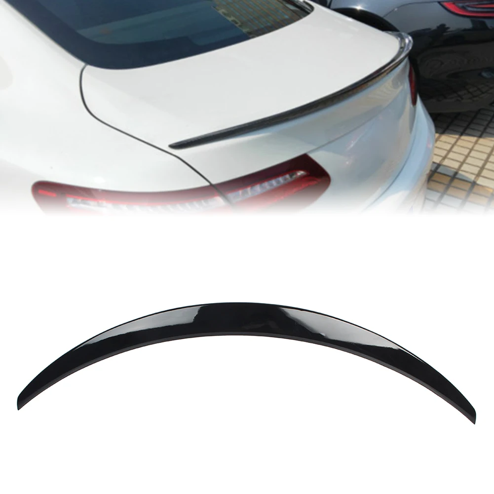 Car Rear Tail Trunk Spoiler Lip Splitter Wing For Mercedes Benz W205 C-Class C205 C200 C300 Coupe 2016 2017 2018 2019 2020 2021