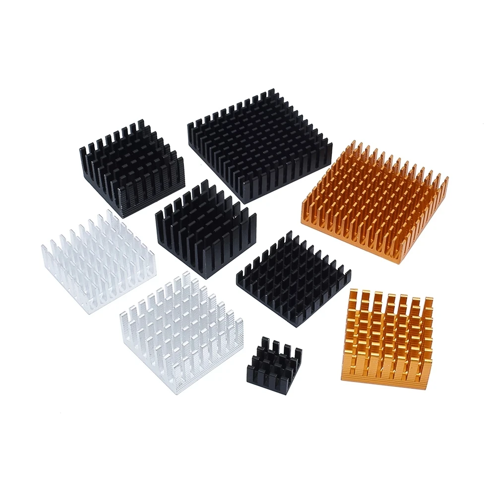 14*14*8mm Golden Black Aluminum Radiator IC Heat Sink Heat Sink 40 x 40 mm x 11 mm / 28 x 28 x 6 / 25 mm