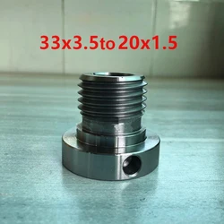 Lathe Screw Thread Spindle External M33 x 3.5 to M20 x 1.5 Thread Chuck Insert Adapter Wood Turning Tool Accessories