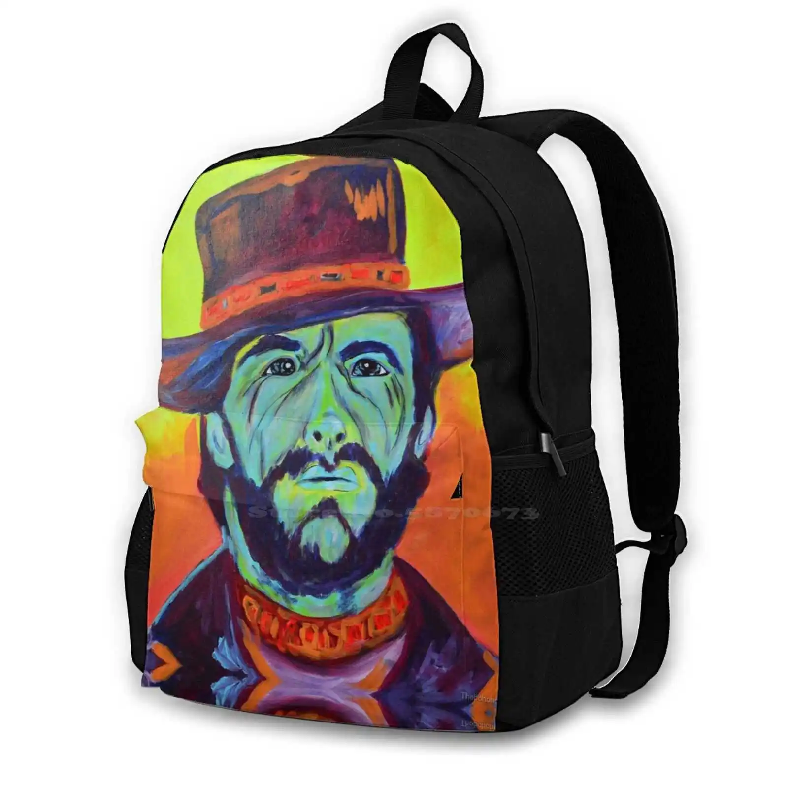 Cowboy Clint Large Capacity School Backpack Laptop Bags Child Room Nursery Room Babys Room Inspirational Pets Children Magical