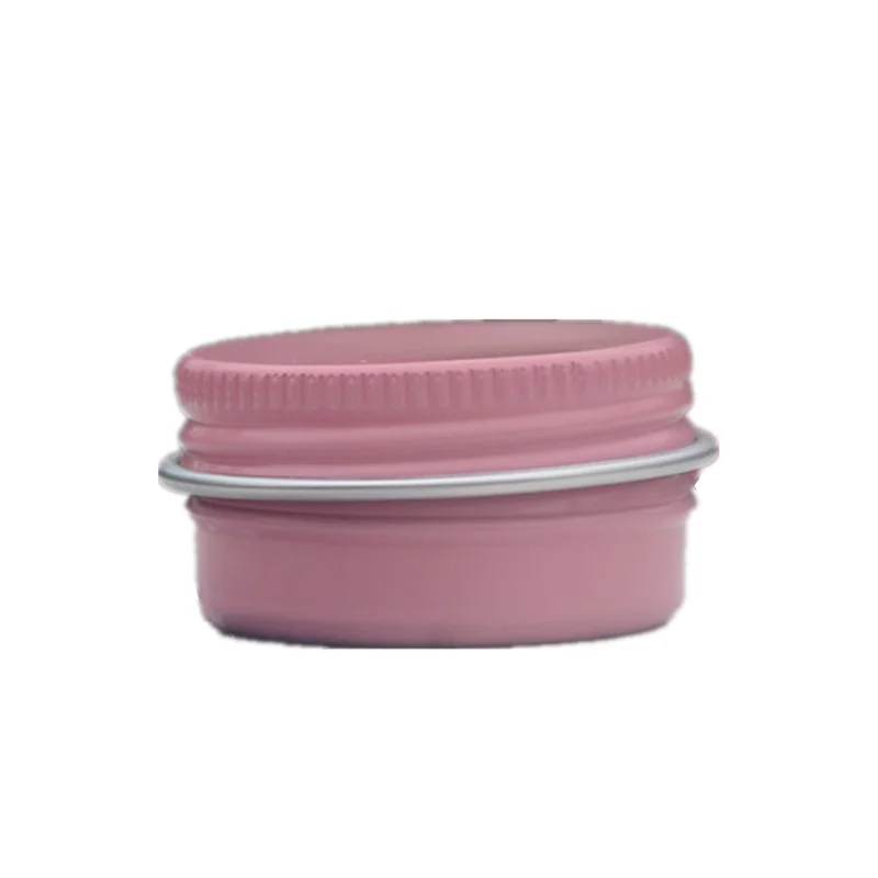 10ML Aluminum Cream Tins Wholesale Hand Cream Tin Essential Balm Box Jewelry Pot Handmade Soap Pink Threaded Aluminum Box